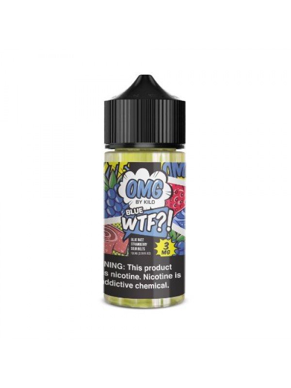 OMG – WTF Blue Razz Sourbelts – 100mL