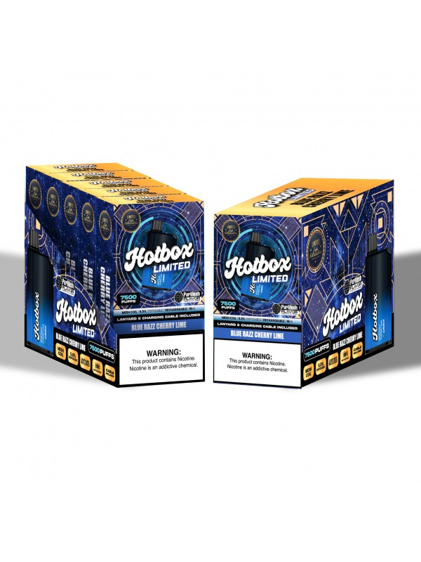 Hotbox Limited Disposable Vape 7500 Puffs | Box of 5 Units