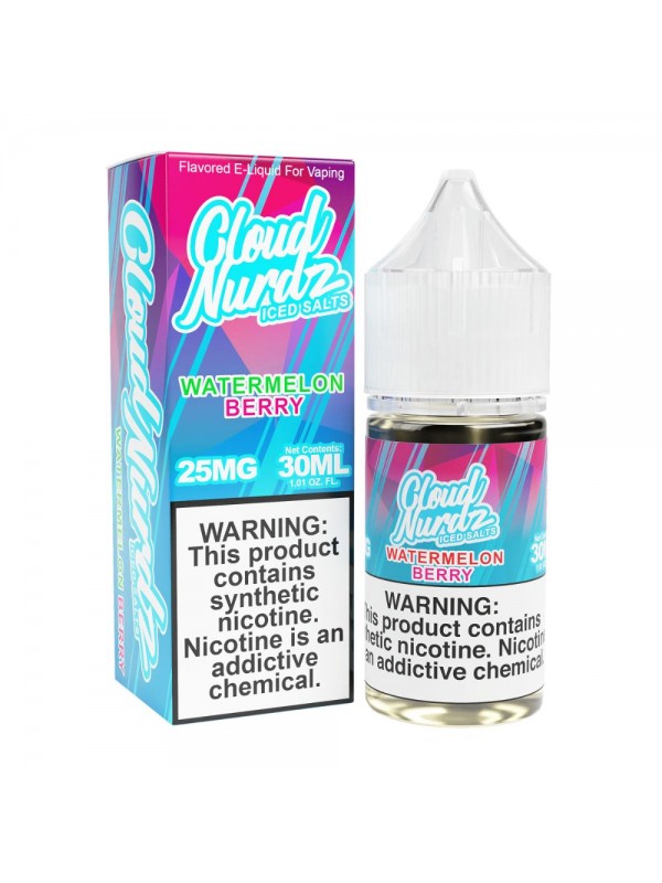 Cloud Nurdz TFN Salts ICED – Watermelon Berry 30mL