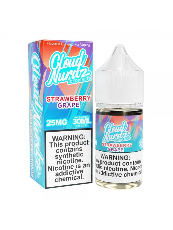 Cloud Nurdz TFN Salts ICED – Strawberry Grap...