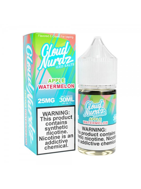 Cloud Nurdz TFN Salts ICED – Apple Watermelo...