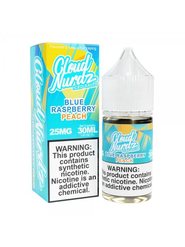 Cloud Nurdz TFN Salts ICED – Blue Raspberry Peach 30mL