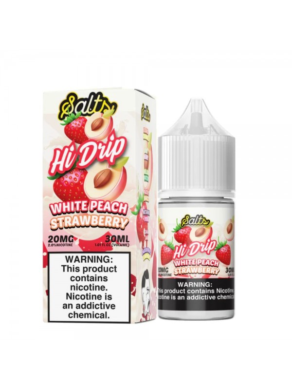 Hi-Drip Salts – White Peach Strawberry 30mL