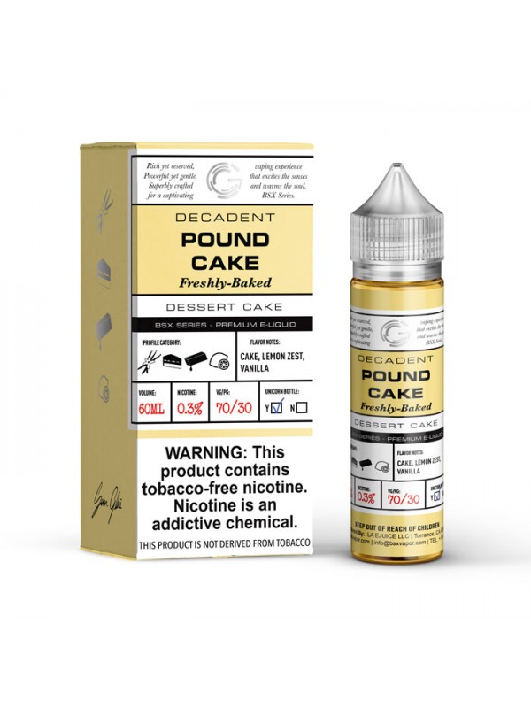 Glas Basix TFN – Pound Cake 60mL